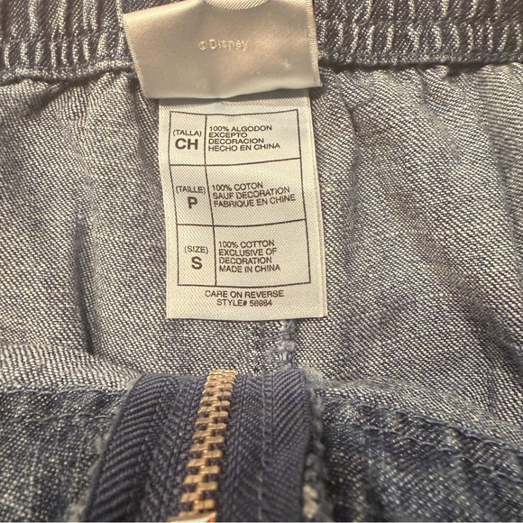 Vintage Disney Mickey & Minnie Embroidered Denim Skort Women’s Small Cottagecore - Picture 6 of 11